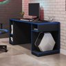 Mesa Gamer Pro Escrivaninha 5 Nichos Espresso Móveis - 2