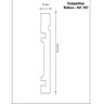 Rodapé de MDF 10cm x 15mm x 2,40m com Friso Moldufama 1003 - 3