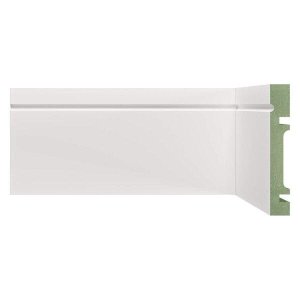 Rodapé de MDF 10cm x 15mm x 2,40m com Friso Moldufama 1003