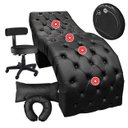 Ver imagem 2 de Maca para Extensão e Sobrancelhas com Massagem + Cadeira Mocho Corino Preto Sofa Store