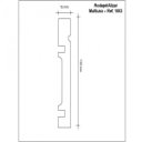 Ver imagem 2 de Rodapé MDF Frisado 10cm x 2,40m 1003 Moldufama