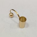 Ver imagem 4 de Castiçal Decorativo Enfeite Porta Vela Home&co Metal 6x9x2cm Dourado