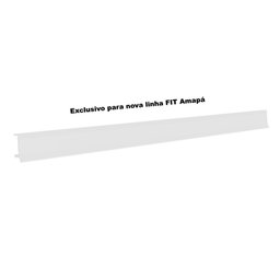 Porta Etiqueta Bandeja Gondola Fit 90 Cm Branco Kit com 10 - 2