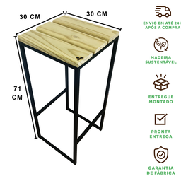 Banqueta G Strassis Design Sd-5041 Preta - 5