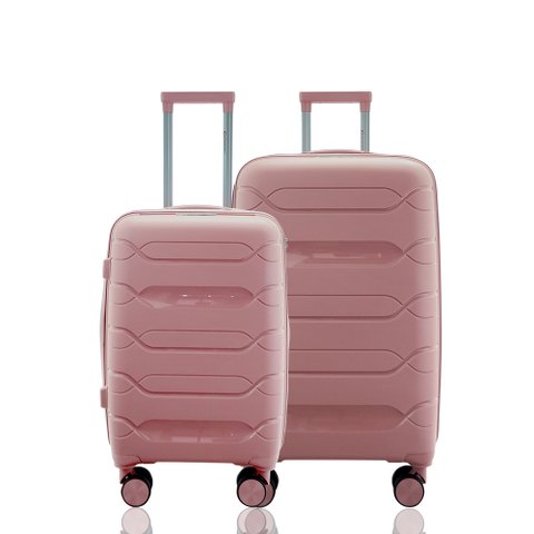 Kit Conjunto 2 Malas Rígidas de Polipropileno 360° com Tsa - Gladiador P1pm Cor:rose
