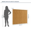 Ver imagem 3 de Cabeceira Casal/Queen Painel Ripado 166cm Vitória