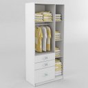 Ver imagem 2 de Quarto Infantil Completo com Guarda-Roupas 3 Portas, Cômoda e Berço Multifuncional Rodial Moveis Rod