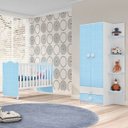 Ver imagem 2 de Quarto Completo Infantil com Guarda-Roupas, Cômoda e Berço Rodial Moveis Rodial