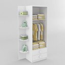 Ver imagem 3 de Quarto Infantil Completo com Guarda-Roupas, Cômoda e Berço Rodial Moveis Rodial