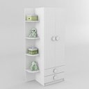 Ver imagem 2 de Quarto Infantil Completo com Guarda-Roupas, Cômoda e Berço Rodial Moveis Rodial