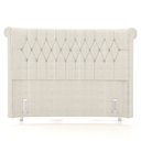 Ver imagem 6 de Cabeceira Cama Box Casal King 195cm Dust P02 Linho Creme - Mpozenato