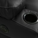 Ver mais imagens de Poltrona do Papai Sala de Cinema Mia Reclinável Retrátil Power Elétrico Base Fixa Couro Preto G40 -