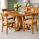 Ver imagem 4 de Cadeiras de Madeira Maciça Estofado Leka - Pizarro - 2un:mel/linho/cru