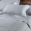 Ver imagem 3 de Jogo de Cama Casal 300 Fios Bordado Istambul - Linha K Prata/Branco