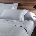 Ver imagem 2 de Jogo de Cama Casal 300 Fios Bordado Istambul - Linha K Prata/Branco