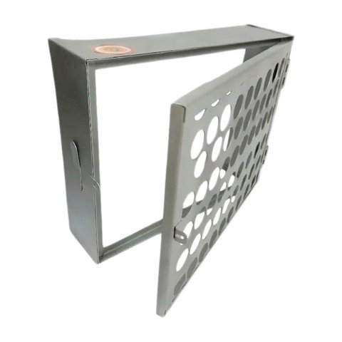Proteção Hidrômetro Tela Moeda com Porta Cadeado 60x40cm