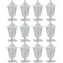Ver imagem 1 de Kit 12 Luminárias de Chão 31cm Externa Decorativa Balizador de Jardim Lente Fosca Branco Dital