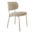 Ver imagem 4 de Conjunto 04 Cadeiras de Jantar Blake Tecido Boucle Est.Champanhe