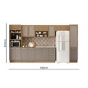 Ver imagem 2 de Armário de Cozinha Modulada Completa 08 Peças 4,00m Botanic Kappesberg