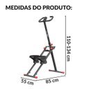 Ver imagem 2 de Elíptico Multifuncional Simulador Caminhada e Escalada Guidão Ajustável Importway Iwf023