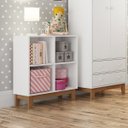Ver imagem 5 de Quarto Infantil Completo com Cama Montessoriana, Cômoda e Estante Marie Espresso Móveis