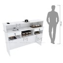 Ver imagem 6 de BALCÃO LOJA CAIXA M281.B 100% MDF (LOJA, ATENDIMENTO) MUNDI MOVEIS