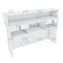 Ver imagem 2 de BALCÃO LOJA CAIXA M281.B 100% MDF (LOJA, ATENDIMENTO) MUNDI MOVEIS