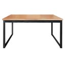 Ver imagem 1 de Mesa Escrivaninha para Home Office Metal Industrial 1,50m Nogal/preto Mesa para Escritório Es