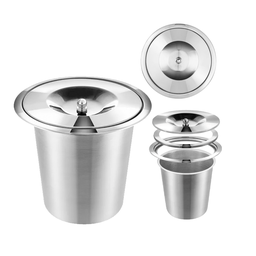 Cesto Lixeira Pia Cozinha Embutir 8 L Inox 304 Não Enferruja - 5