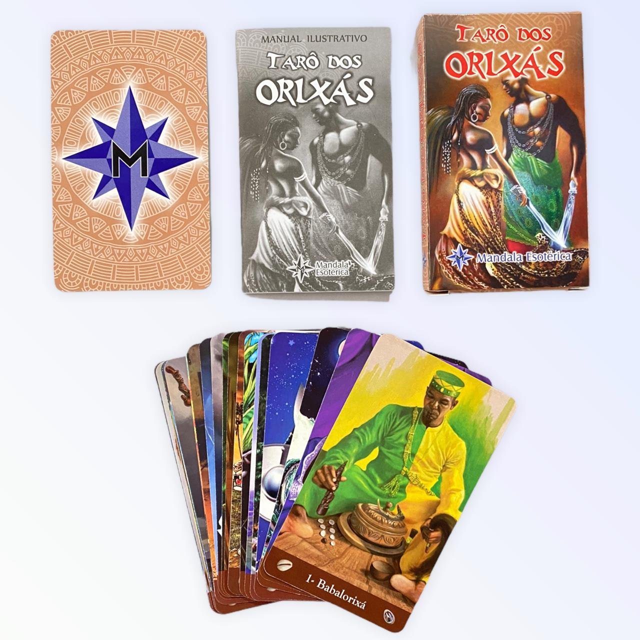 Baralho Tarot dos Oríxás 22 cartas plastificado com manual Mandala Esotérica - 2