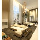 Ver imagem 2 de Pendente Moderno Dourado 60cm Pé Direito Alto Sala Escada Arevo Iluminação 82dr12 Vidro Âmbar