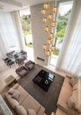 Ver imagem 7 de Pendente Moderno Dourado 60cm Pé Direito Alto Sala Escada Arevo Iluminação 82dr12 Vidro Âmbar