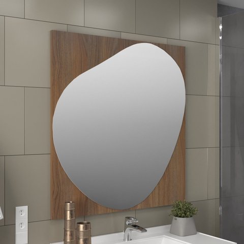 Espelheira para Banheiro Dream 80 Noce