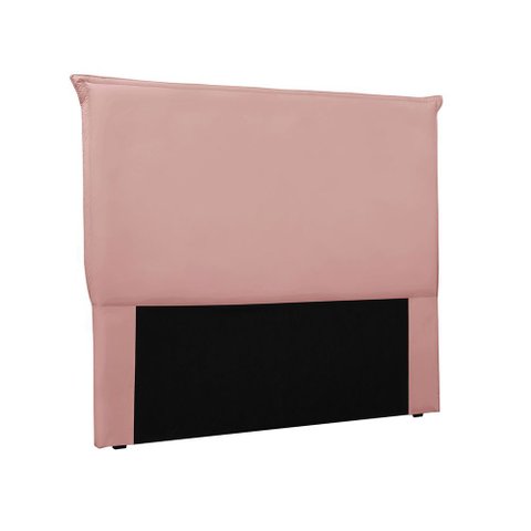 Cabeceira Solteiro 90cm Luna Veludo Rosa - Lucadi Home