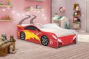 Ver imagem 4 de Cama Carro Fast Menino Vermelho Solteiro Com Colchão