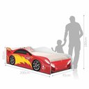 Ver imagem 2 de Cama Carro Fast Menino Vermelho Solteiro Com Colchão