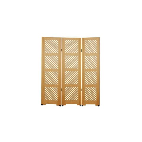 Biombo Ripado 45 3 Folhas c/ 06 Pezinhos