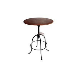Mesa Bistro Alta Ferro e Madeira Regulável e Giratória 70cm - 1