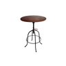 Mesa Bistro Alta Ferro e Madeira Regulável e Giratória 70cm - 1