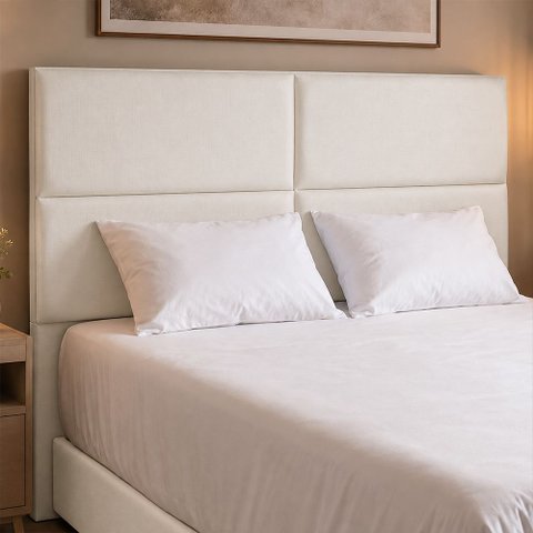 Cabeceira para Cama Box Casal 140cm Clypea Facto Off White - Sallar Home