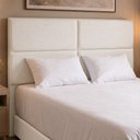 Ver imagem 1 de Cabeceira para Cama Box Casal 140cm Clypea Facto Off White - Sallar Home