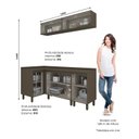 Ver imagem 3 de Lavanderia Modulada 5 Peças com Tampo Aurora Espresso Móveis Bege/Duna/Cristal