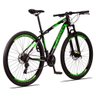 Bicicleta Aluminum Aro 29 Quadro 17 Alumínio 24 Marchas Freio Disco Mecânico Preto Verde - Raider - 6
