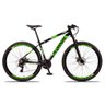 Bicicleta Aluminum Aro 29 Quadro 17 Alumínio 24 Marchas Freio Disco Mecânico Preto Verde - Raider - 2