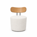 Ver imagem 5 de Poltrona Decorativa 54cm Inter Bouclé Off White - Sallar Home