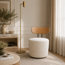 Ver imagem 2 de Poltrona Decorativa 54cm Inter Bouclé Off White - Sallar Home