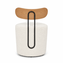 Ver imagem 7 de Poltrona Decorativa 54cm Inter Bouclé Off White - Sallar Home