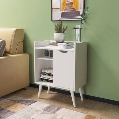 Balcão Aparador Barzinho multifuncional 60cm AP2310 Tecno Mobili Branco