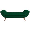 Ver imagem 4 de Kit Cabeceira Cama Box Casal 195cm Madrid com Puff Recamier Santorini Bouclê Verde
