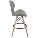 Ver imagem 4 de Kit 3 Banquetas Slim Eiffel Wood Estofada 